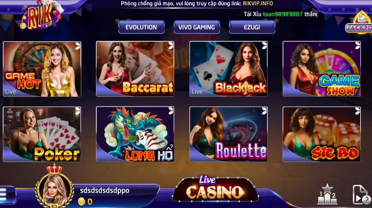 Casino Livestream Tại RikVip Điểm Đến Giải Trí Đỉnh Cao Cho Mọi Dân Chơi
