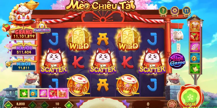 Trải Nghiệm Nổ Hũ Mèo Chiêu Tài Tại RikVip Săn Jackpot Tiền Tỷ Cực Đã