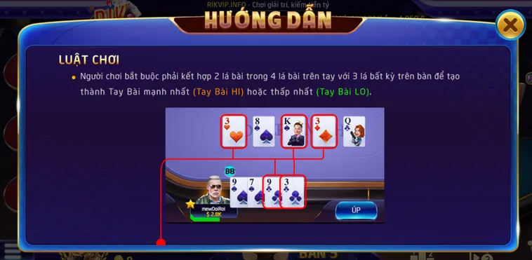 Khám Phá Omaha Poker 6 Tại RikVip Cơ Hội Kiếm Tiền Cực Nhanh Cho Anh Em