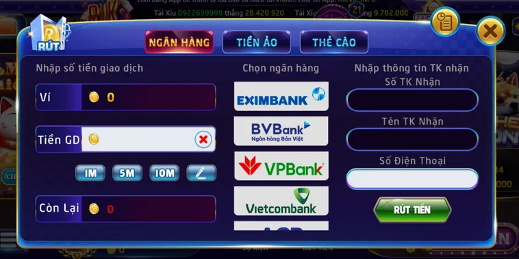 Rút Tiền Về Ngân Hàng Tại RikVip Hướng Dẫn Cách Chuyển Tiền Thắng Cược Về Ngân Hàng Nhanh